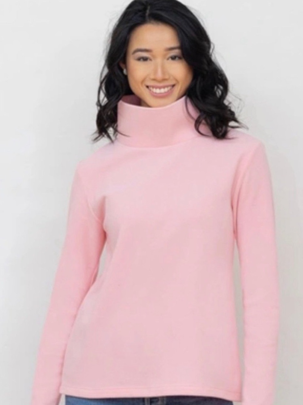 EUC Dudley Stephens Terry Fleece
Greenpoint Turtleneck in Pale Pink, Size XXL